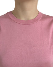 Load image into Gallery viewer, Dolce &amp; Gabbana Pink Crew Neck Cropped Sleeveless Tank Top
