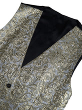 Load image into Gallery viewer, Dolce &amp; Gabbana Elegant Gold Silk Formal Vest
