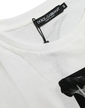 Load image into Gallery viewer, Dolce &amp; Gabbana White Black Roses Crewneck Cotton T-shirt
