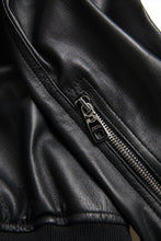 Load image into Gallery viewer, Dolce &amp; Gabbana Elegant Black Leather Bomber Jacket
