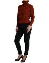 Load image into Gallery viewer, Dolce &amp; Gabbana Brown Wool Knit Turtleneck Pullover Sweater
