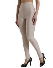 Load image into Gallery viewer, Dolce &amp; Gabbana Beige Nylon Stretch Slim Leggings Pants
