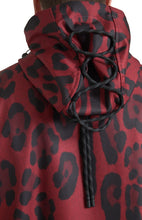 Load image into Gallery viewer, Dolce &amp; Gabbana Red Leopard Hooded Rain Coat Jacket
