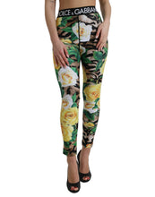 Load image into Gallery viewer, Dolce &amp; Gabbana Multicolor Floral High Waist Leggings Pants
