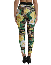 Load image into Gallery viewer, Dolce &amp; Gabbana Multicolor Floral High Waist Leggings Pants
