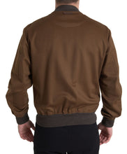 Load image into Gallery viewer, Dolce &amp; Gabbana Elegant Brown Cashmere Bomber Jacket
