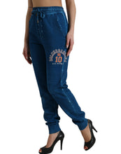 Load image into Gallery viewer, Dolce &amp; Gabbana Blue Logo Cotton Jogger Sweatpants Pants
