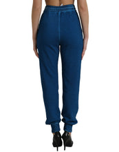 Load image into Gallery viewer, Dolce &amp; Gabbana Blue Logo Cotton Jogger Sweatpants Pants
