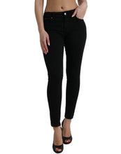 Load image into Gallery viewer, Dolce &amp; Gabbana Black Cotton Stretch Denim Skinny Jeans
