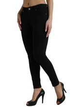 Load image into Gallery viewer, Dolce &amp; Gabbana Black Cotton Stretch Denim Skinny Jeans
