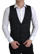 Load image into Gallery viewer, Dolce &amp; Gabbana Elegant Black Formal Dress Vest
