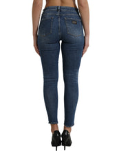 Load image into Gallery viewer, Dolce &amp; Gabbana Dark Blue Cotton Stretch Denim Skinny Jeans
