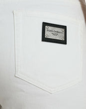 Load image into Gallery viewer, Dolce &amp; Gabbana White Cotton Cropped Wide Leg Denim Jeans
