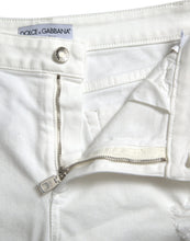 Load image into Gallery viewer, Dolce &amp; Gabbana White Cotton Cropped Wide Leg Denim Jeans
