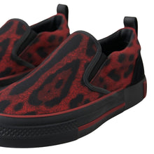 Load image into Gallery viewer, Dolce &amp; Gabbana Chic Leopard Print Loafers Sneakers
