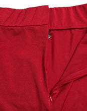 Load image into Gallery viewer, Dolce &amp; Gabbana Red Stretch High Waist Cropped Leggings Pants
