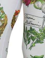 Load image into Gallery viewer, Dolce &amp; Gabbana White Vegetables High Waist Leggings Pants
