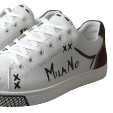 Load image into Gallery viewer, Dolce &amp; Gabbana Sleek White Leather Casual Sneakers
