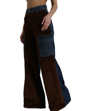 Load image into Gallery viewer, Dolce &amp; Gabbana Brown Corduroy Cargo Denim Wide Leg Jeans
