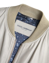 Load image into Gallery viewer, Dolce &amp; Gabbana Cream Leather Bomber Jacket
