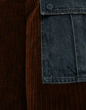 Load image into Gallery viewer, Dolce &amp; Gabbana Brown Corduroy Cargo Denim Wide Leg Jeans
