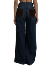 Load image into Gallery viewer, Dolce &amp; Gabbana Brown Corduroy Cargo Denim Wide Leg Jeans
