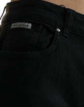 Load image into Gallery viewer, Dolce &amp; Gabbana Black Gray Two Tone Denim Logo Skinny Jeans
