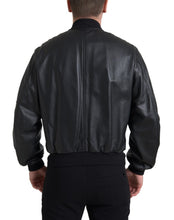 Load image into Gallery viewer, Dolce &amp; Gabbana Elegant Black Leather Bomber Jacket
