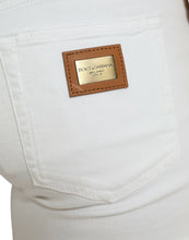 Load image into Gallery viewer, Dolce &amp; Gabbana White Cotton Stretch Skinny Denim Jeans
