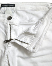 Load image into Gallery viewer, Dolce &amp; Gabbana White Cotton Stretch Skinny Denim Jeans
