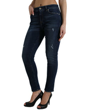 Load image into Gallery viewer, Dolce &amp; Gabbana Dark Blue Cotton Stretch Denim Skinny Jeans
