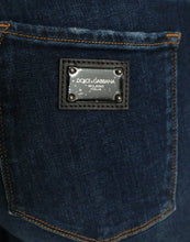 Load image into Gallery viewer, Dolce &amp; Gabbana Dark Blue Cotton Stretch Denim Skinny Jeans
