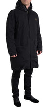 Load image into Gallery viewer, Dolce &amp; Gabbana Elegant Black Hooded Trench Coat

