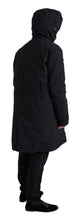 Load image into Gallery viewer, Dolce &amp; Gabbana Elegant Black Hooded Trench Coat
