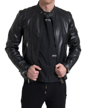 Load image into Gallery viewer, Dolce &amp; Gabbana Sleek Black Leather Biker Jacket
