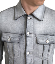 Load image into Gallery viewer, Dolce &amp; Gabbana Elegant Gray Cotton Stretch Denim Jacket
