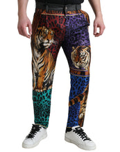 Load image into Gallery viewer, Dolce &amp; Gabbana Multicolor Tiger Cotton Loose Denim Jeans
