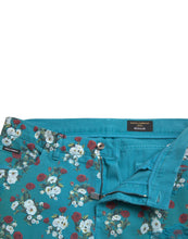 Load image into Gallery viewer, Dolce &amp; Gabbana Blue Floral Print Skinny Cotton Denim Pants
