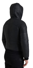 Load image into Gallery viewer, Dolce &amp; Gabbana Elegant Black Leather Full Zip Hoodie
