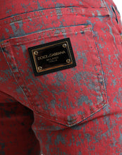 Load image into Gallery viewer, Dolce &amp; Gabbana Red Cotton Dye Slim Fit Men Denim Jeans
