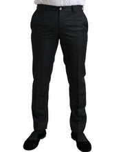 Load image into Gallery viewer, Dolce &amp; Gabbana Black Slim Cotton Formal Dress Pants
