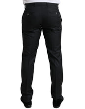 Load image into Gallery viewer, Dolce &amp; Gabbana Black Slim Cotton Formal Dress Pants
