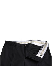 Load image into Gallery viewer, Dolce &amp; Gabbana Black Slim Cotton Formal Dress Pants
