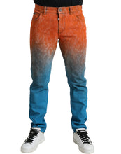 Load image into Gallery viewer, Dolce &amp; Gabbana Multicolor Ombre Cotton Slim Fit Denim Jeans
