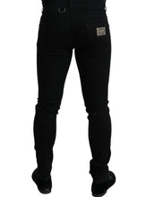 Load image into Gallery viewer, Dolce &amp; Gabbana Black Cotton Stretch Skinny Denim Jeans
