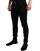 Load image into Gallery viewer, Dolce &amp; Gabbana Black Cotton Stretch Skinny Denim Jeans
