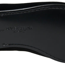 Load image into Gallery viewer, Dolce &amp; Gabbana Elegant Velvet Black Loafers for Men
