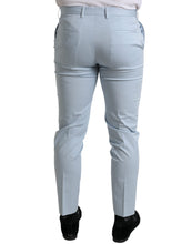 Load image into Gallery viewer, Dolce &amp; Gabbana Sky Blue Cotton Stretch Skinny Pants
