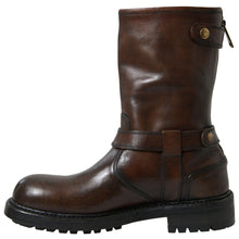 Load image into Gallery viewer, Dolce &amp; Gabbana Brown Leather Midcalf Mens Boots
