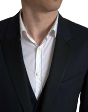 Load image into Gallery viewer, Dolce &amp; Gabbana Elegant Blue &amp; Black Martini Slim Fit Suit
